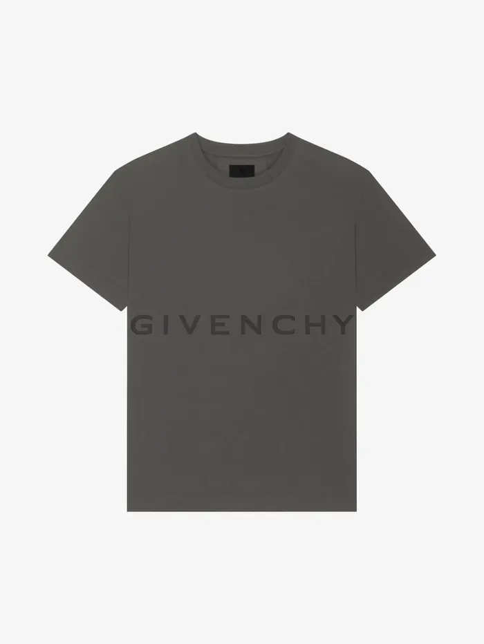 Givenchy GIVENCHY 4G Oversized Tshirt In Cotton Greyish Green Men TShirts