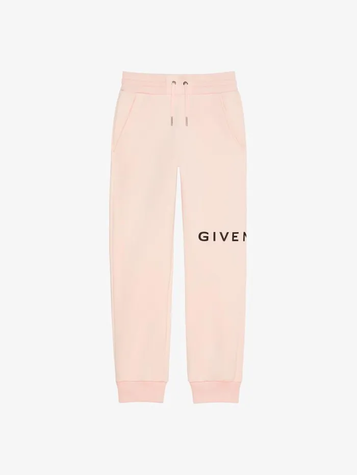 Givenchy GIVENCHY Jogger Pants In Fleece Light Pink Women Girl 4 To 12 Years