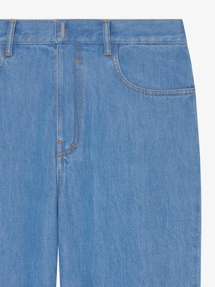 Givenchy Jeans In Denim Light Blue Men Pants and Shorts