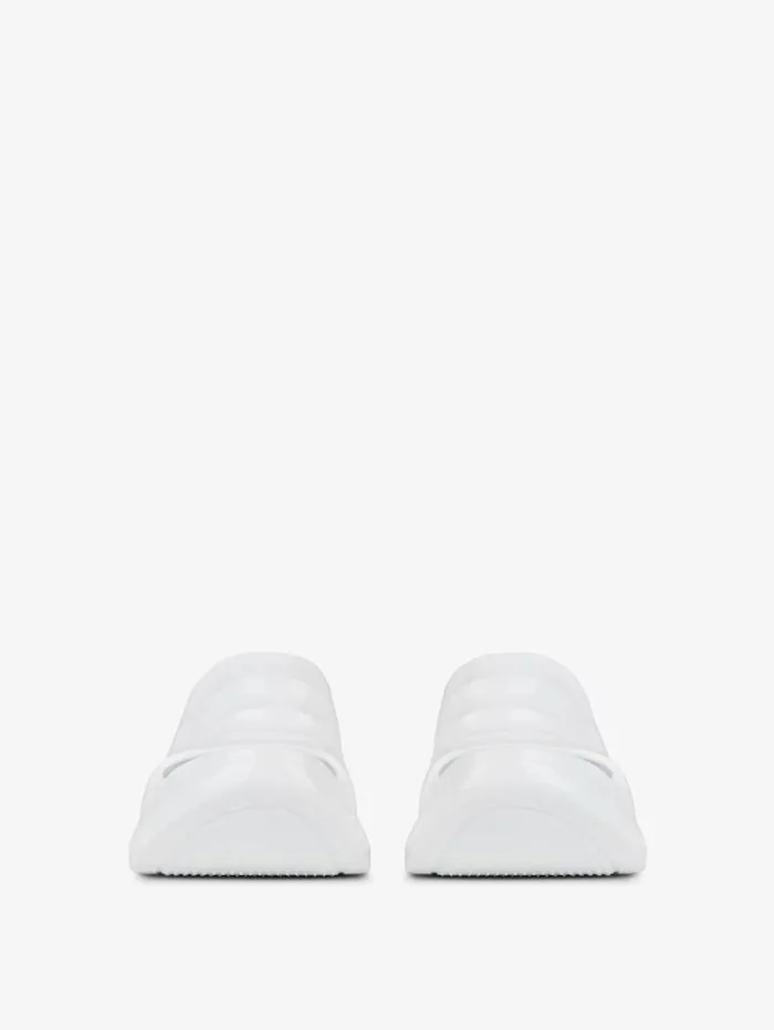 Givenchy Marshmallow Wedge Sandals In Rubber White Women Shark Lock Givenchy Marshmallow Wedge Sandals In Rubber White Women Shark Lock