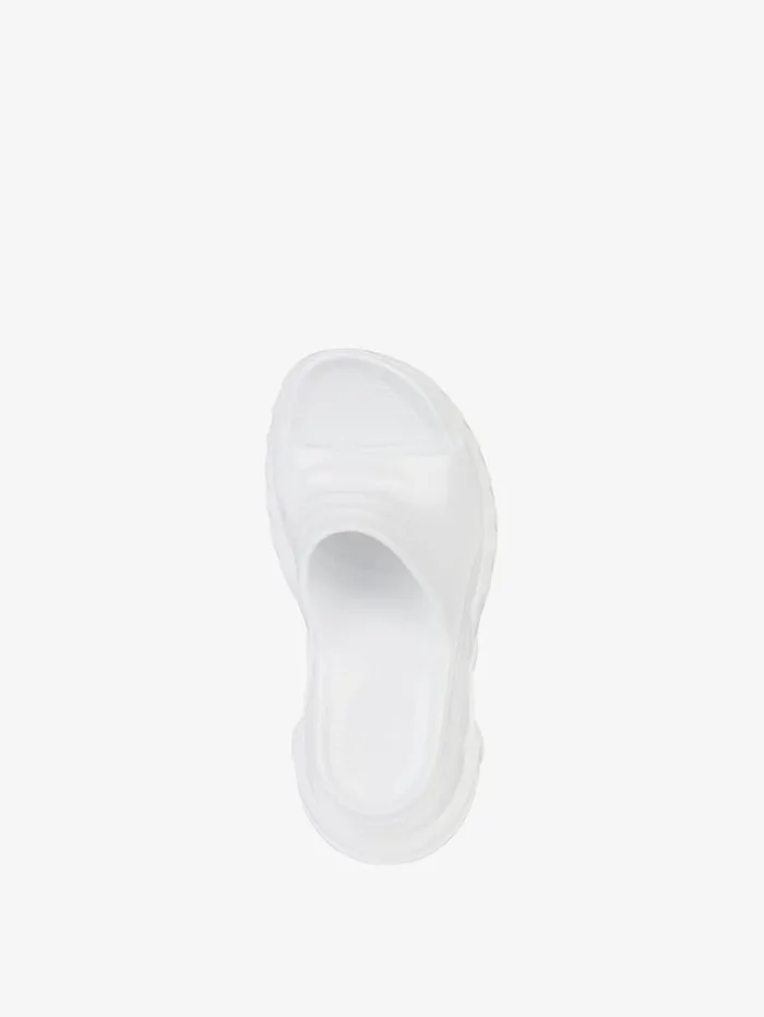 Givenchy Marshmallow Wedge Sandals In Rubber White Women Shark Lock Givenchy Marshmallow Wedge Sandals In Rubber White Women Shark Lock