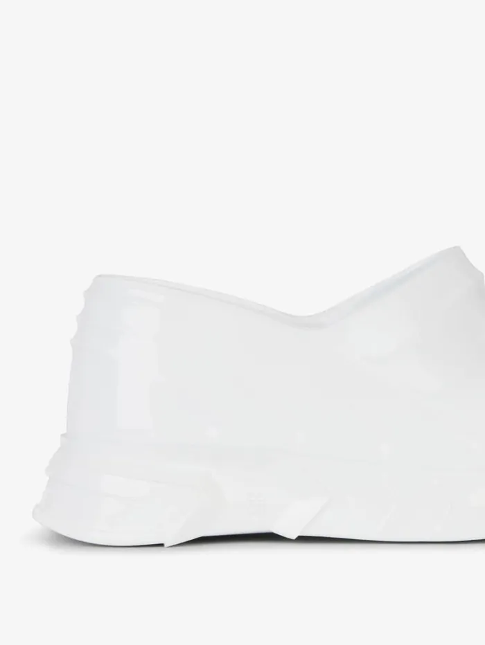Givenchy Marshmallow Wedge Sandals In Rubber White Women Shark Lock Givenchy Marshmallow Wedge Sandals In Rubber White Women Shark Lock
