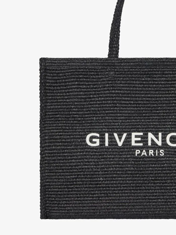 Givenchy Medium GTote Bag In Raffia Black Women Shoulder Bags Givenchy Medium GTote Bag In Raffia Black Women Shoulder Bags