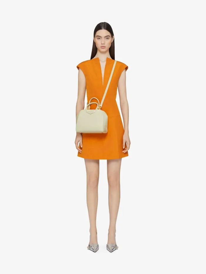 Givenchy Mini Antigona Cube Bag In Leather Almond Green Women Crossbody Bags Givenchy Mini Antigona Cube Bag In Leather Almond Green Women Crossbody Bags