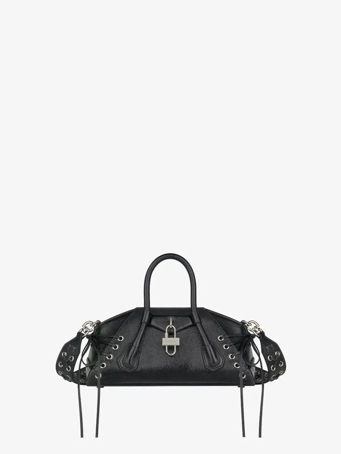 Givenchy Mini Antigona Stretch Bag In Corset Style Leather Black Women Crossbody Bags Givenchy Mini Antigona Stretch Bag In Corset Style Leather Black Women Crossbody Bags