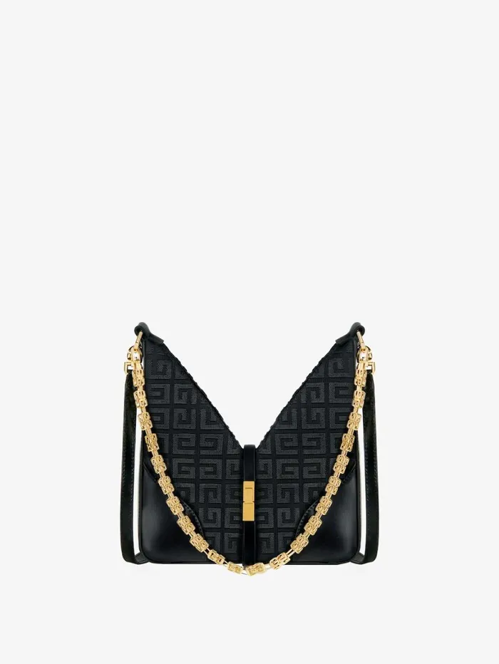 Givenchy Mini Cut Out Bag In 4G Embroidery With Chain Black Women Crossbody Bags Givenchy Mini Cut Out Bag In 4G Embroidery With Chain Black Women Crossbody Bags