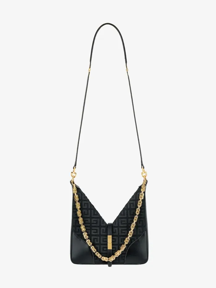 Givenchy Mini Cut Out Bag In 4G Embroidery With Chain Black Women Crossbody Bags Givenchy Mini Cut Out Bag In 4G Embroidery With Chain Black Women Crossbody Bags