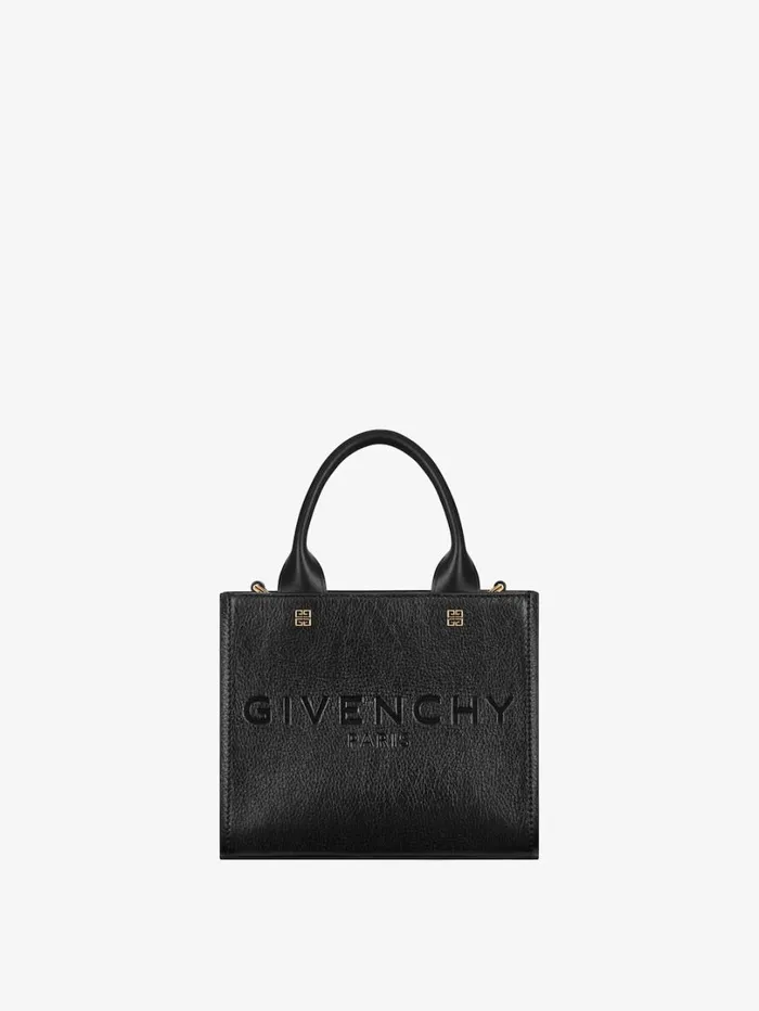 Givenchy Mini GTote Shopping Bag In Leather Black Women Crossbody Bags