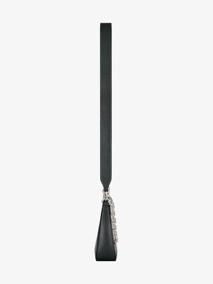 Givenchy Mini Moon Cut Out Bag In Leather With Chain Black Women Crossbody Bags Givenchy Mini Moon Cut Out Bag In Leather With Chain Black Women Crossbody Bags