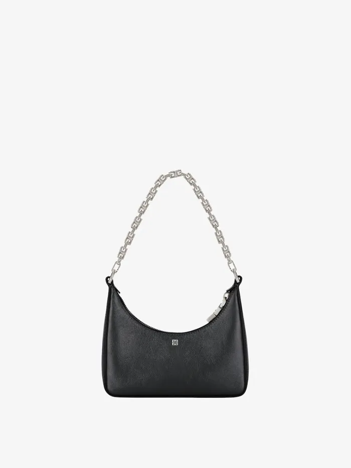 Givenchy Mini Moon Cut Out Bag In Leather With Chain Black Women Crossbody Bags Givenchy Mini Moon Cut Out Bag In Leather With Chain Black Women Crossbody Bags