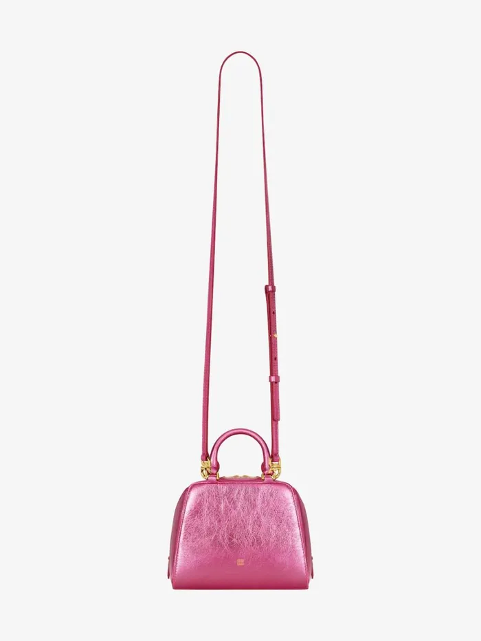 Givenchy Nano Antigona Cube Bag In Laminated Leather Raspberry Women Crossbody Bags Givenchy Nano Antigona Cube Bag In Laminated Leather Raspberry Women Crossbody Bags