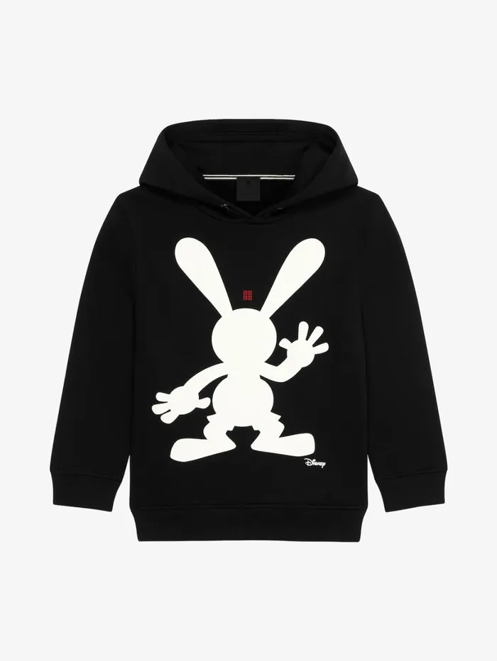 Givenchy Oswald Hoodie In Fleece Black Men Boy 4 To 12 Years