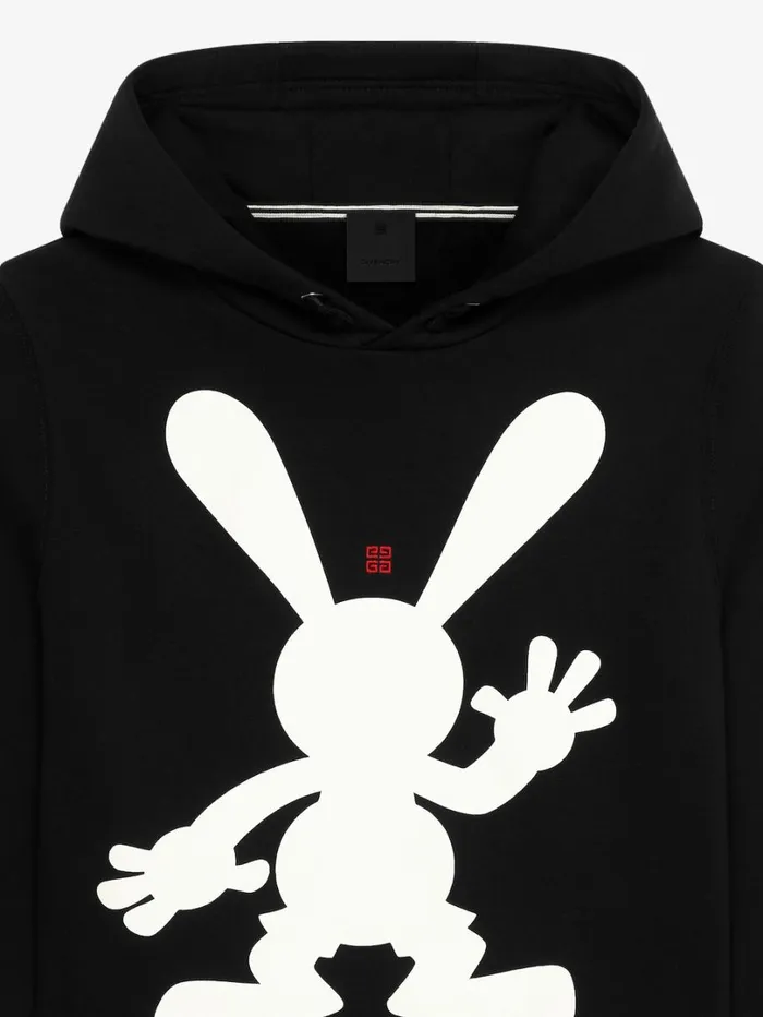 Givenchy Oswald Hoodie In Fleece Black Men Boy 4 To 12 Years