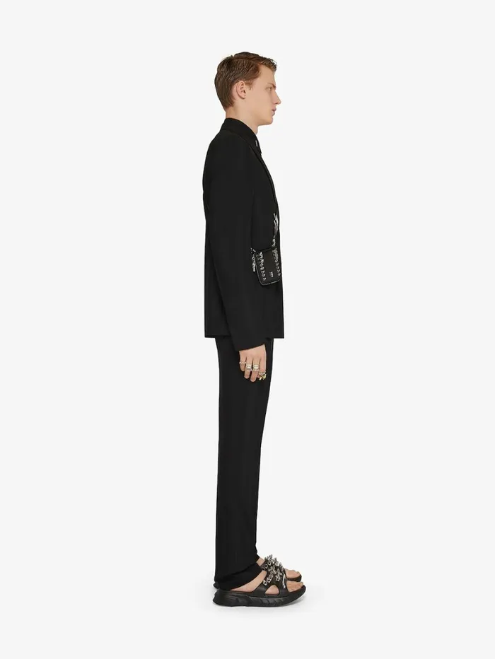Givenchy Shirt In Poplin With Collar Details Black Men Shirts
