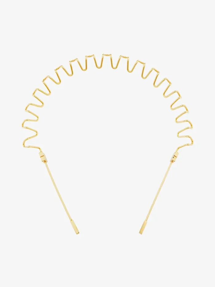 Givenchy Show Headband In Metal Golden Yellow Women Jewelry