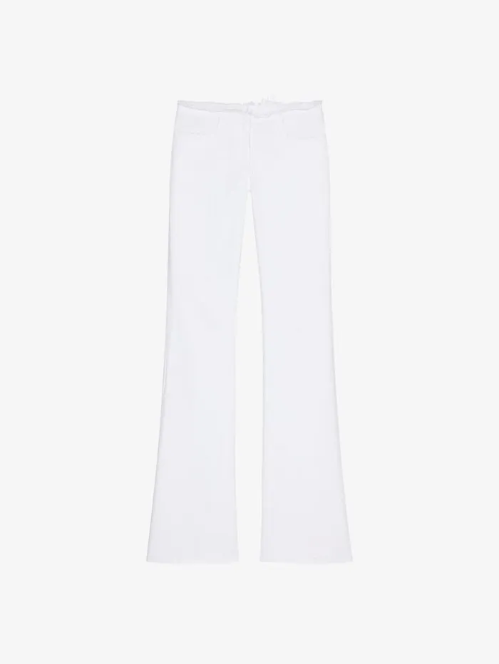 Givenchy Slim Fit Jeans In Denim White Women Pants and Shorts