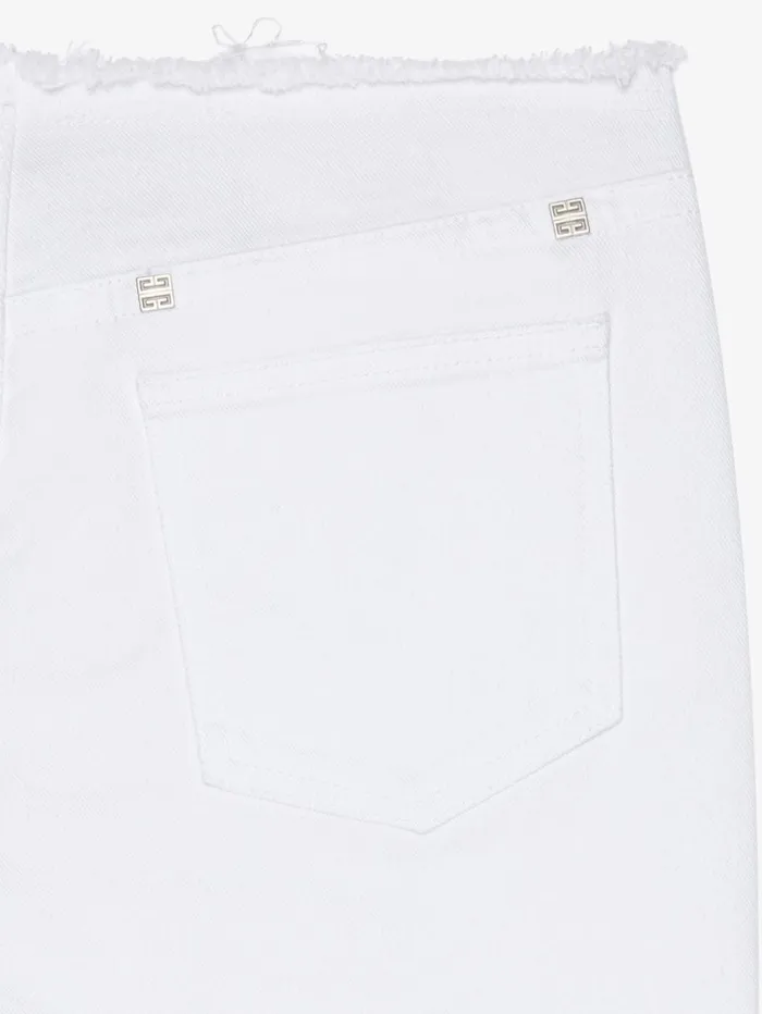 Givenchy Slim Fit Jeans In Denim White Women Pants and Shorts