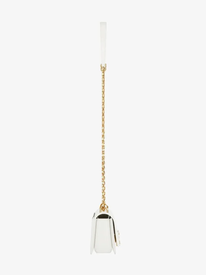 Givenchy Small 4G Bag In Leather With Chain Ivory Women Crossbody Bags Givenchy Small 4G Bag In Leather With Chain Ivory Women Crossbody Bags