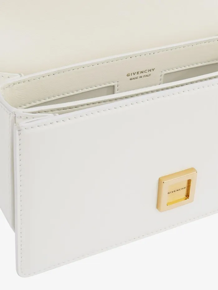 Givenchy Small 4G Bag In Leather With Chain Ivory Women Crossbody Bags Givenchy Small 4G Bag In Leather With Chain Ivory Women Crossbody Bags
