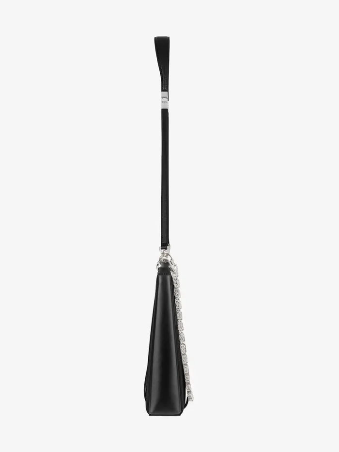 Givenchy Small Cut Out Bag In Box Leather With Chain Black Women Crossbody Bags Givenchy Small Cut Out Bag In Box Leather With Chain Black Women Crossbody Bags