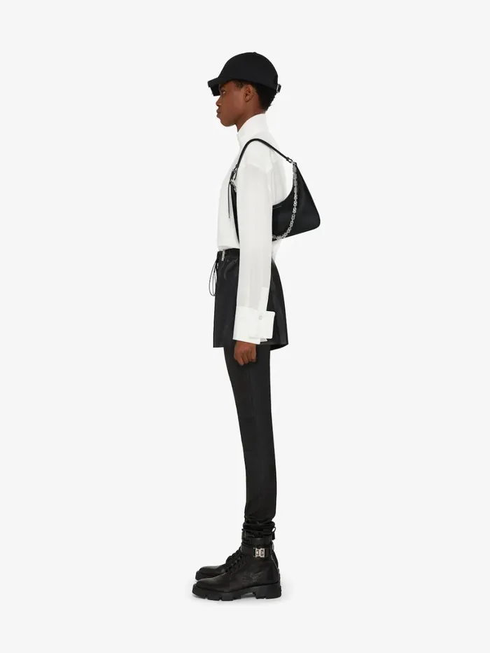 Givenchy Small Moon Cut Out Bag In Leather With Chain Black Women Shoulder Bags Givenchy Small Moon Cut Out Bag In Leather With Chain Black Women Shoulder Bags