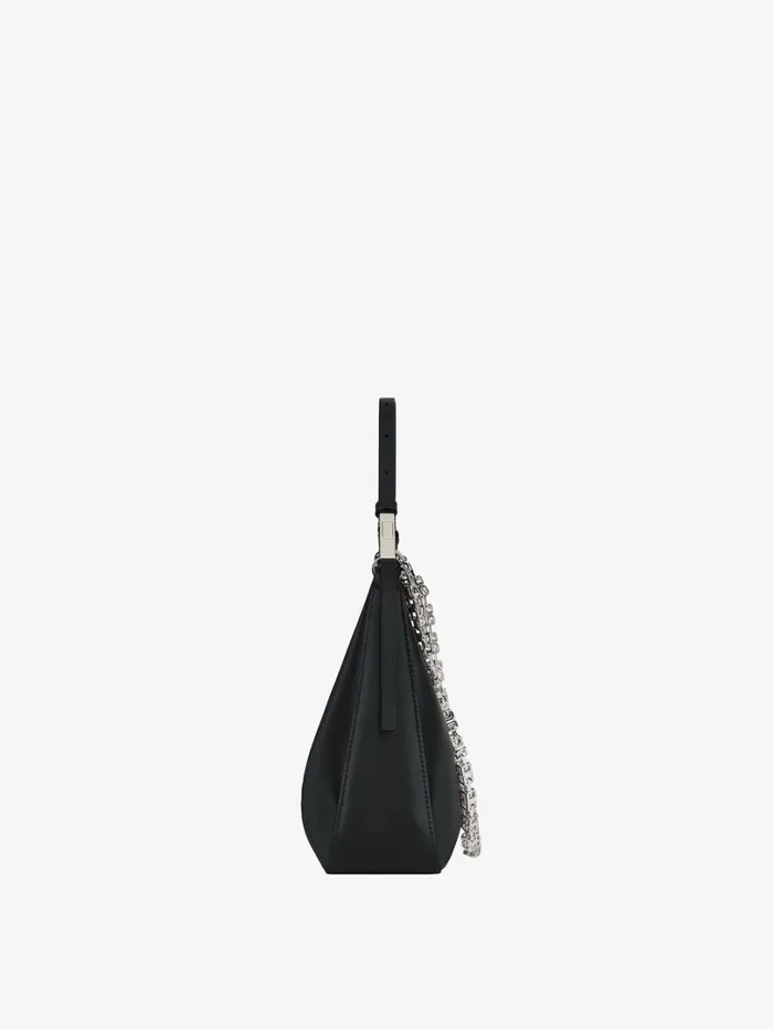 Givenchy Small Moon Cut Out Bag In Leather With Chain Black Women Shoulder Bags Givenchy Small Moon Cut Out Bag In Leather With Chain Black Women Shoulder Bags
