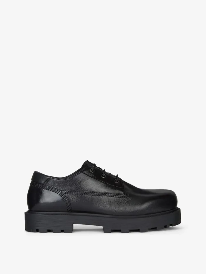 Givenchy Storm Derbies In Leather Black Men Boots and Loafers
