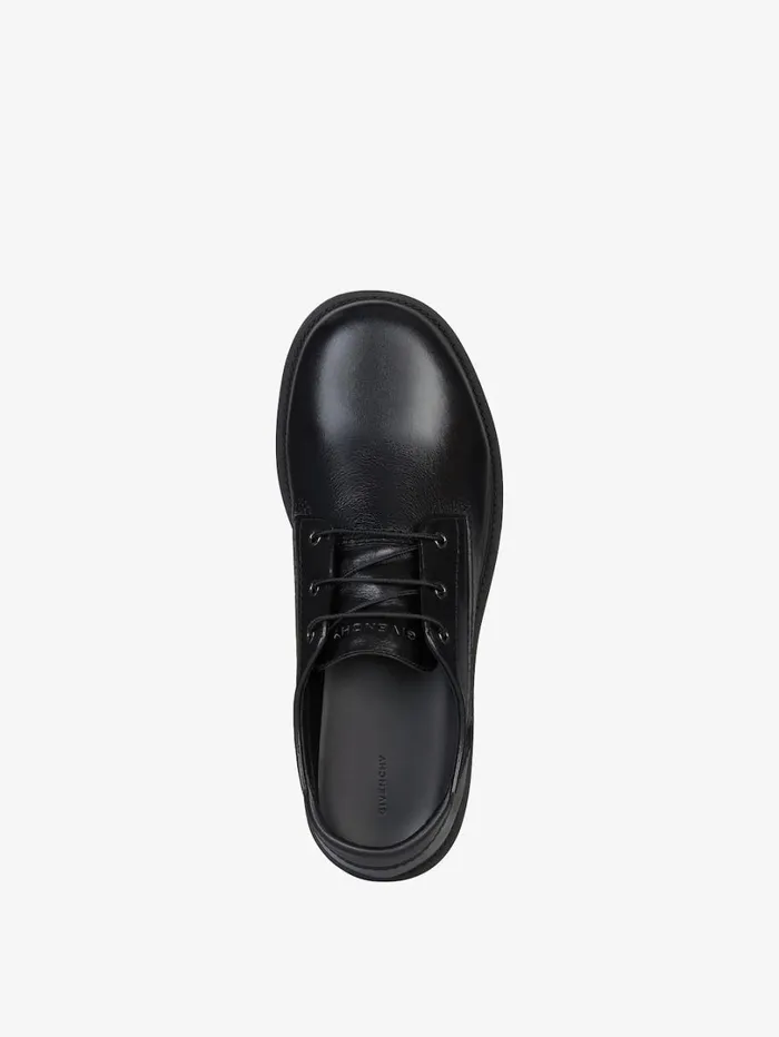 Givenchy Storm Derbies In Leather Black Men Boots and Loafers