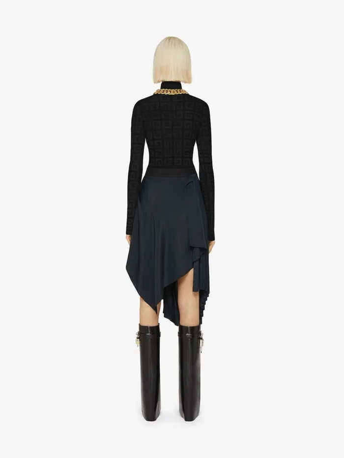 Givenchy Sweater In 4G Jacquard Black Women Knitwear