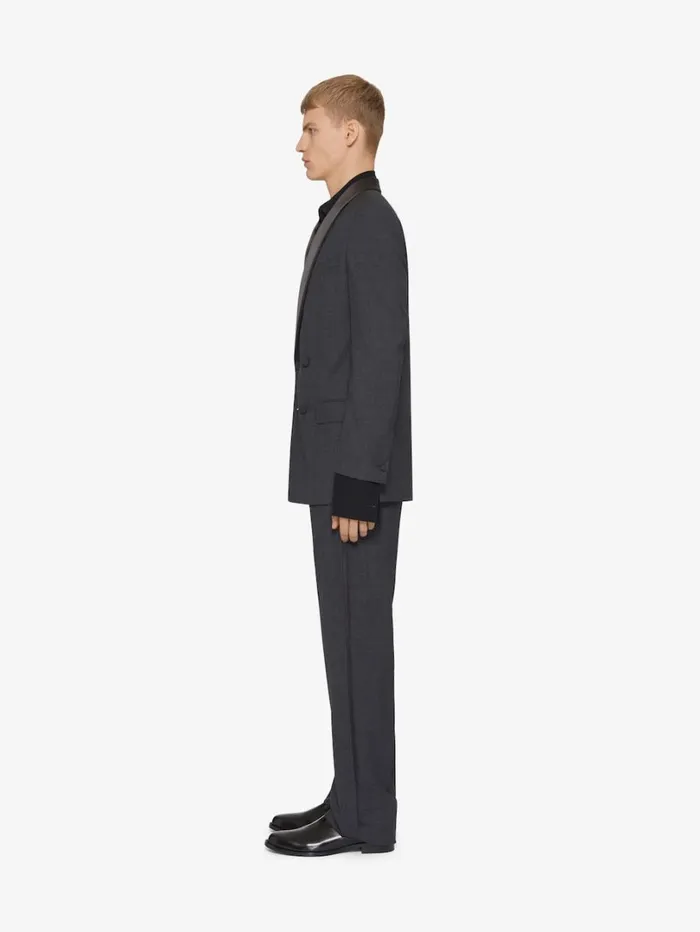 Givenchy Tailored Pants In Wool Dark Grey Men TShirts