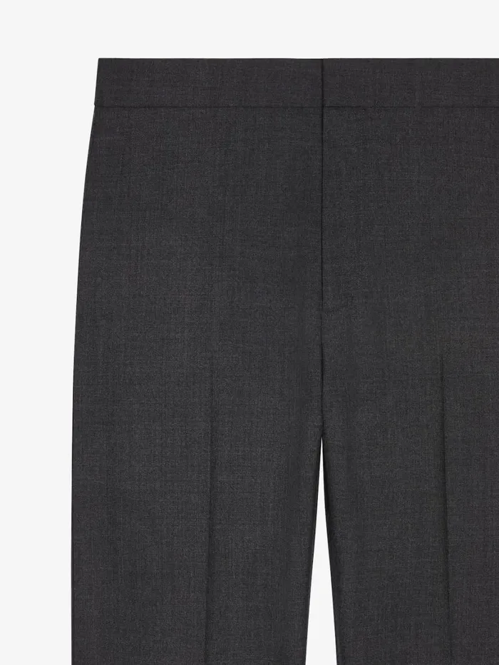 Givenchy Tailored Pants In Wool Dark Grey Men TShirts