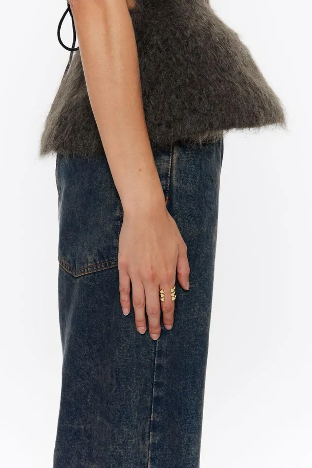Gold Hearts Threeband Ring Gold Women Bimba Y Lola Jewelry Gold Hearts Threeband Ring Gold Women Bimba Y Lola Jewelry