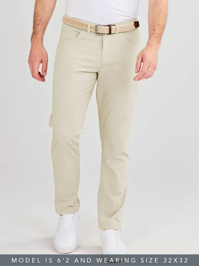 Golf Men Tasc Performance Motion Pant Straight Fit 8211 Light Stone