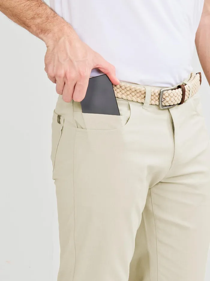 Golf Men Tasc Performance Motion Pant Straight Fit 8211 Light Stone