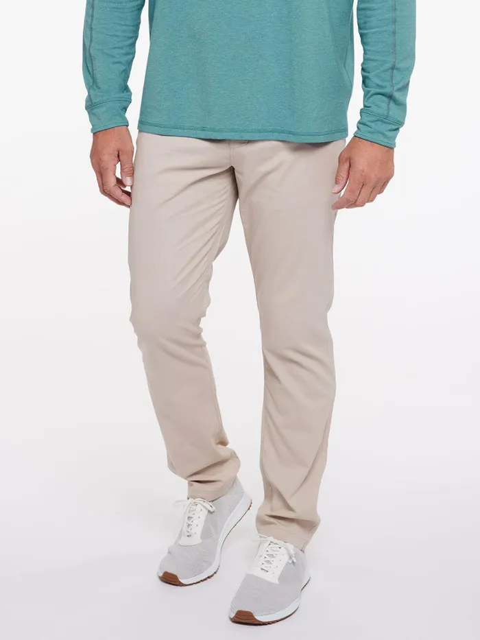 Golf Men Tasc Performance Motion Pant Straight Fit 8211 Light Stone