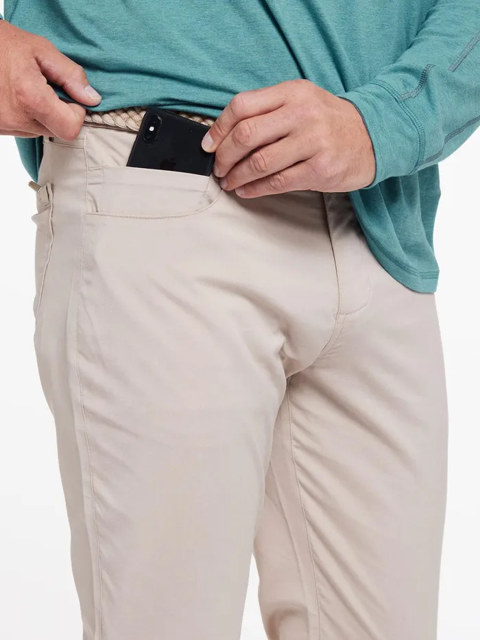 Golf Men Tasc Performance Motion Pant Straight Fit 8211 Light Stone