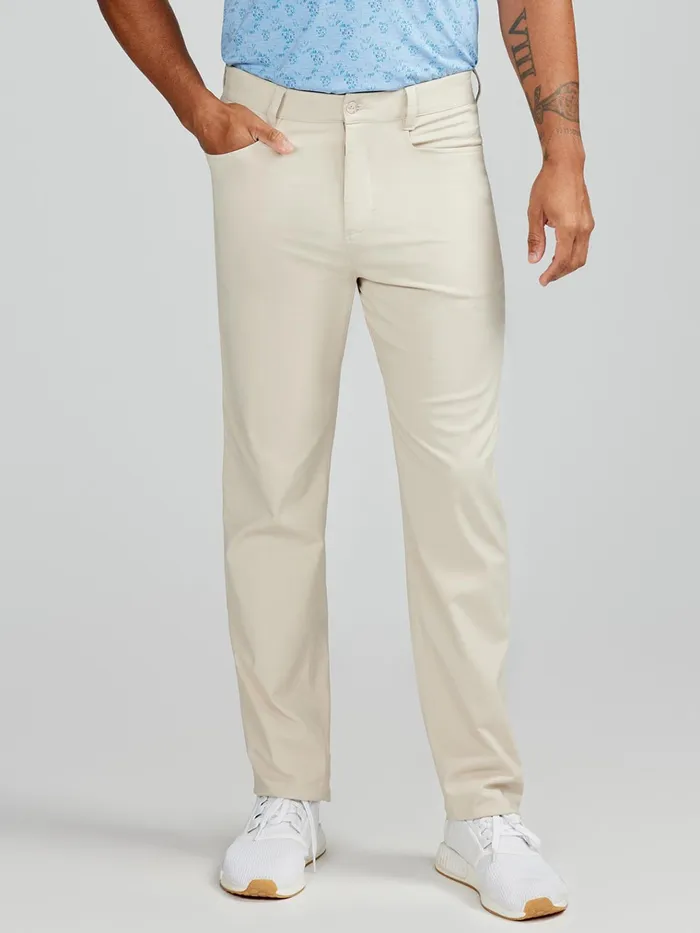 Golf Men Tasc Performance Motion Pant Straight Fit 8211 Light Stone