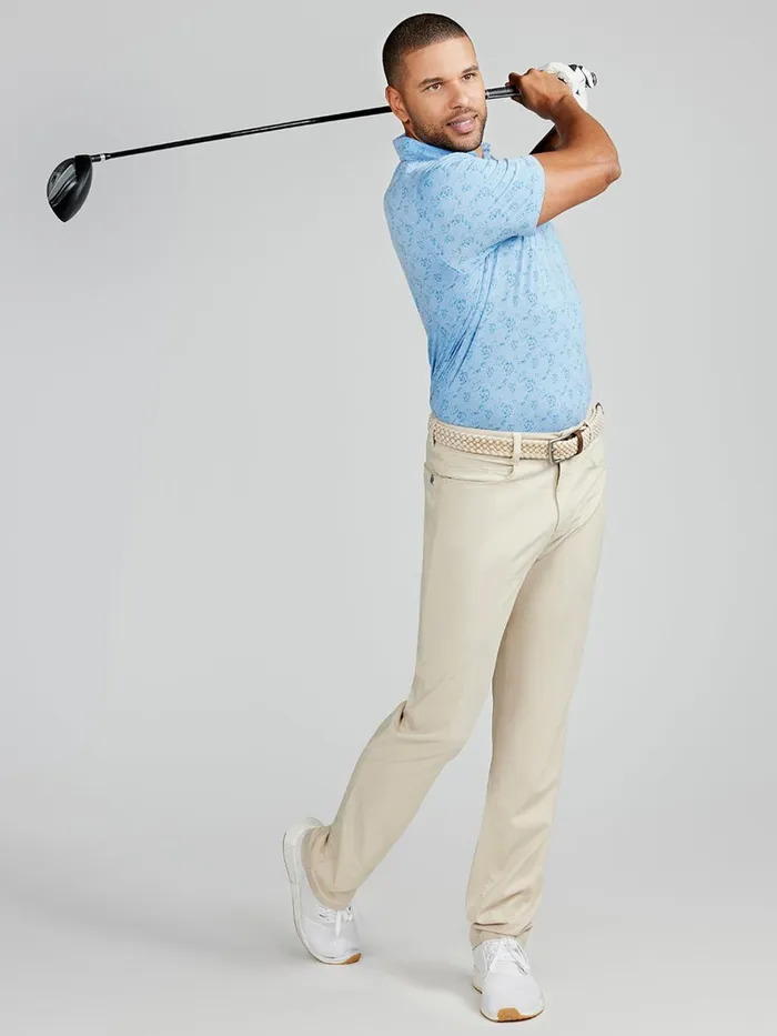 Golf Men Tasc Performance Motion Pant Straight Fit 8211 Light Stone