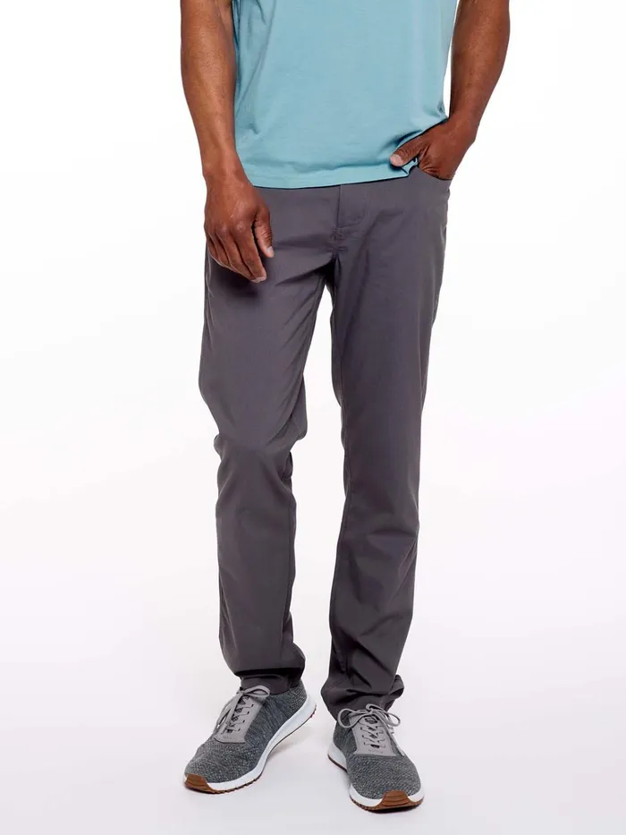 Golf Men Tasc Performance Motion Pant Straight Fit 8211 Light Stone