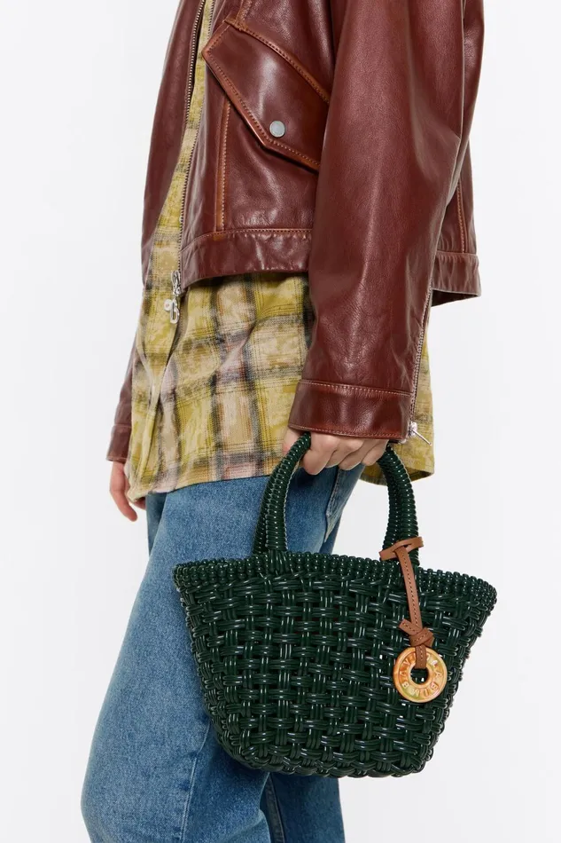 Green Plaited Shopper Bag Green Women Bimba Y Lola Crossbody Bags Green Plaited Shopper Bag Green Women Bimba Y Lola Crossbody Bags