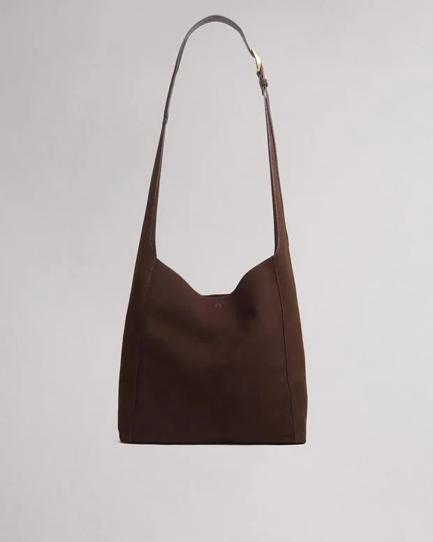 Handbags Women Rag and Bone Belize Suede Shopper Dark Espresso Suede