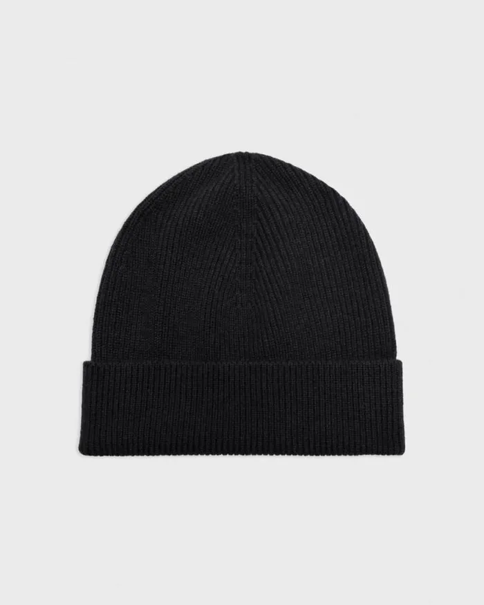 Hats Gloves Scarves Women Theory Beanie In Cashmere Black Hats Gloves Scarves Women Theory Beanie In Cashmere Black