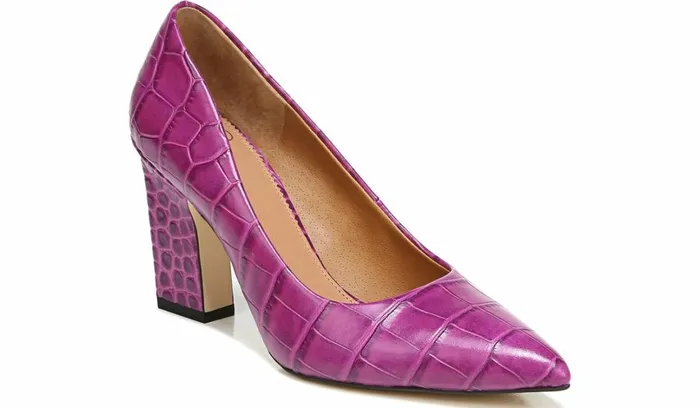Heels Women Franco Sarto Sarto Sasha Pump Purple Leather