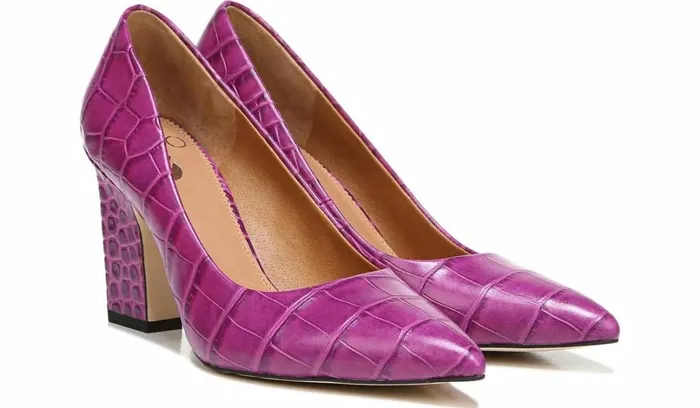 Heels Women Franco Sarto Sarto Sasha Pump Purple Leather Heels Women Franco Sarto Sarto Sasha Pump Purple Leather