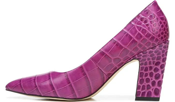 Heels Women Franco Sarto Sarto Sasha Pump Purple Leather Heels Women Franco Sarto Sarto Sasha Pump Purple Leather