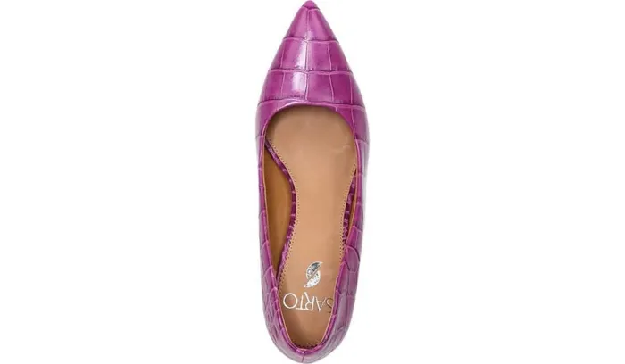 Heels Women Franco Sarto Sarto Sasha Pump Purple Leather Heels Women Franco Sarto Sarto Sasha Pump Purple Leather