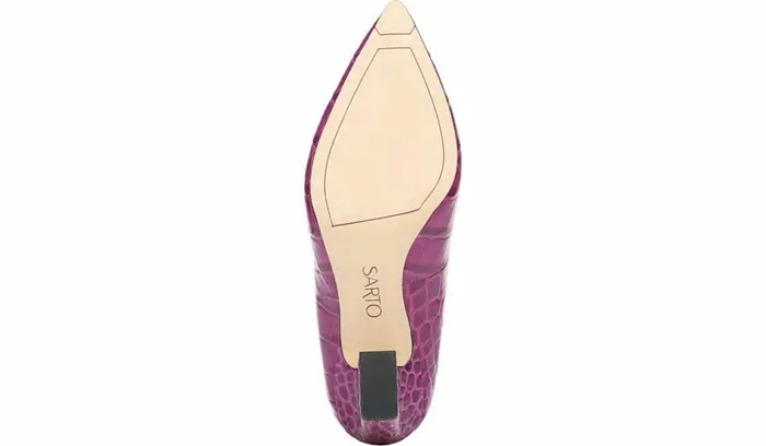 Heels Women Franco Sarto Sarto Sasha Pump Purple Leather Heels Women Franco Sarto Sarto Sasha Pump Purple Leather