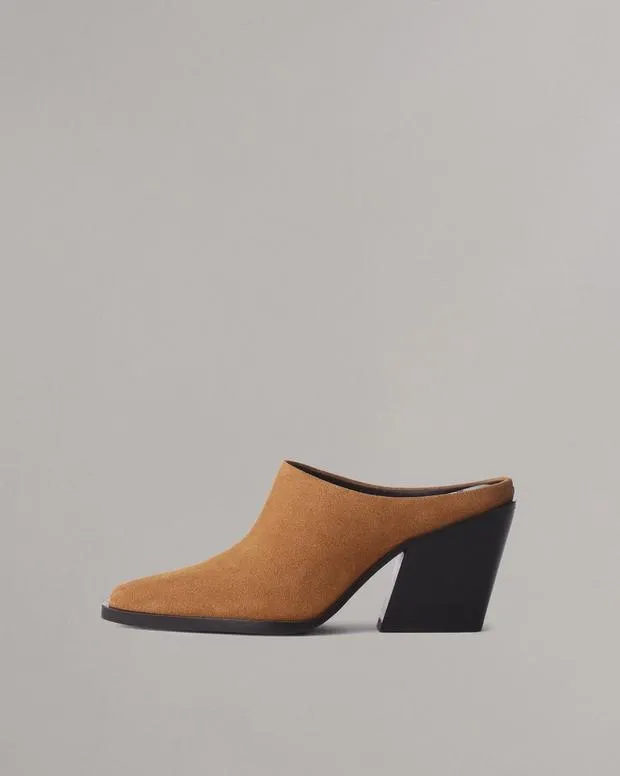 Heels Women Rag and Bone Joni Suede Mule Brownwood Suede