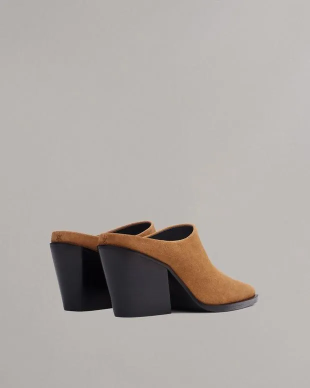 Heels Women Rag and Bone Joni Suede Mule Brownwood Suede