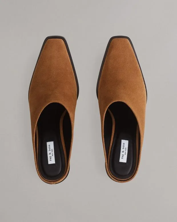 Heels Women Rag and Bone Joni Suede Mule Brownwood Suede